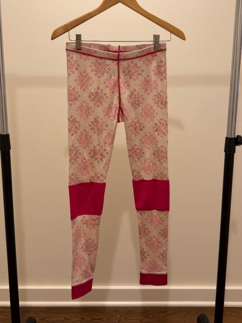Helly Hansen Junior Pink Merino Wool Base Layer Leggings (Size 164/14)